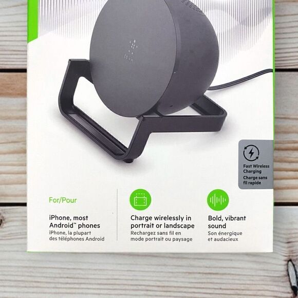 Belkin SOUNDFORM Charge Bluetooth Speaker + Wireless Charger New in Box - Picture 2 of 8